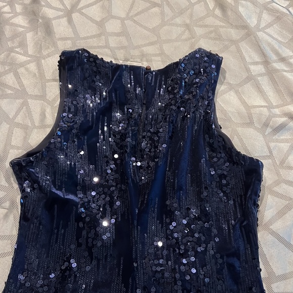 Dark blue sequin mini dress - Picture 3 of 3